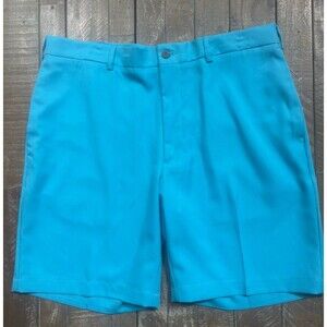 Pro Tour Cool Play Golf Shorts Men’s 36 Cyan Blue Performance NEW 9” Inseam